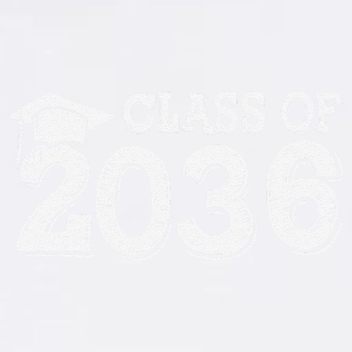Class Of 2036 Grow With Me Handprints Space On Back Gift Garment-Dyed Sweatshirt
