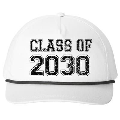 Class Of 2030 Grow With Me Graduation Vintage Snapback Five-Panel Rope Hat