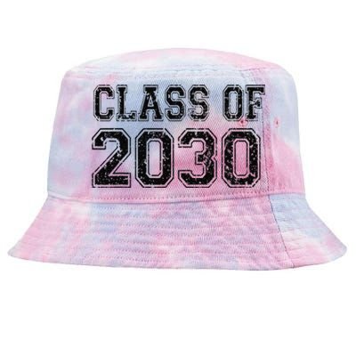 Class Of 2030 Grow With Me Graduation Vintage Tie-Dyed Bucket Hat