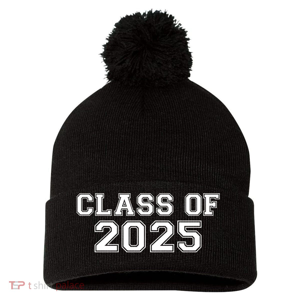 Class Of 2025 Pom Pom 12in Knit Beanie