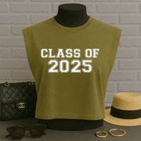 Class Of 2025 Garment-Dyed Women's Muscle Tee