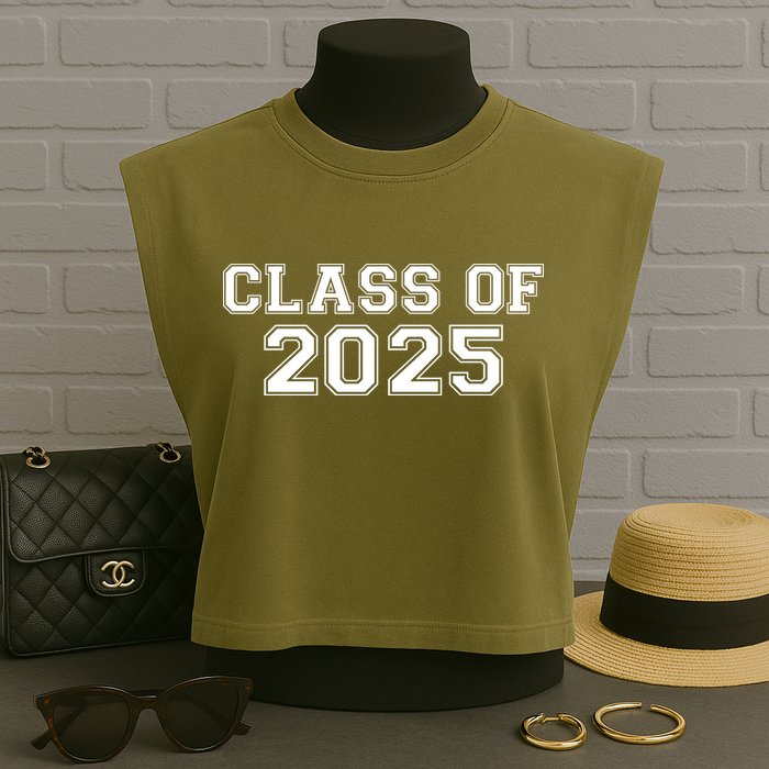 Class Of 2025 Garment-Dyed Women's Muscle Tee