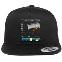 Class Of 2025 High School Graduation Now Streaming Graduate .Png Flat Bill Trucker Hat