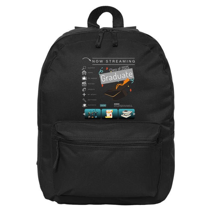 Class Of 2025 High School Graduation Now Streaming Graduate .Png 16 in Basic Backpack