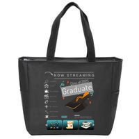 Class Of 2025 High School Graduation Now Streaming Graduate .Png Zip Tote Bag