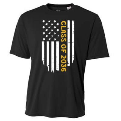 Class Of 2036 Graduation Us Flag Vintage Cooling Performance Crew T-Shirt