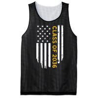 Class Of 2036 Graduation Us Flag Vintage Mesh Reversible Basketball Jersey Tank