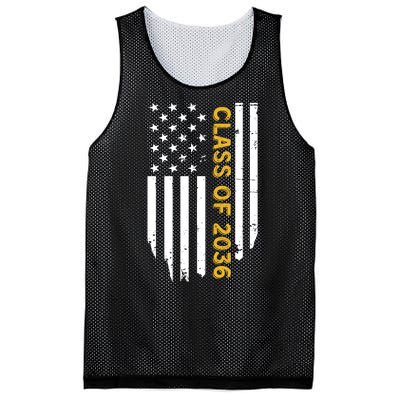 Class Of 2036 Graduation Us Flag Vintage Mesh Reversible Basketball Jersey Tank