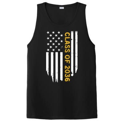 Class Of 2036 Graduation Us Flag Vintage PosiCharge Competitor Tank