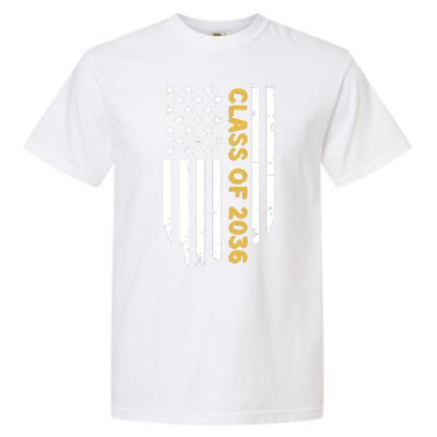 Class Of 2036 Graduation Us Flag Vintage Garment-Dyed Heavyweight T-Shirt