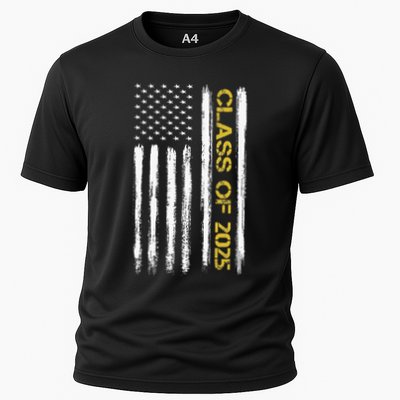 Class Of 2025 Senior Patriotic American Flag Graduation Gift Performance Shirt