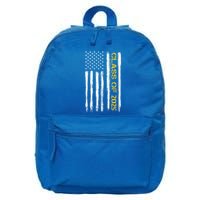 Class Of 2025 Senior Patriotic American Flag Graduation Gift 16 in Basic Backpack