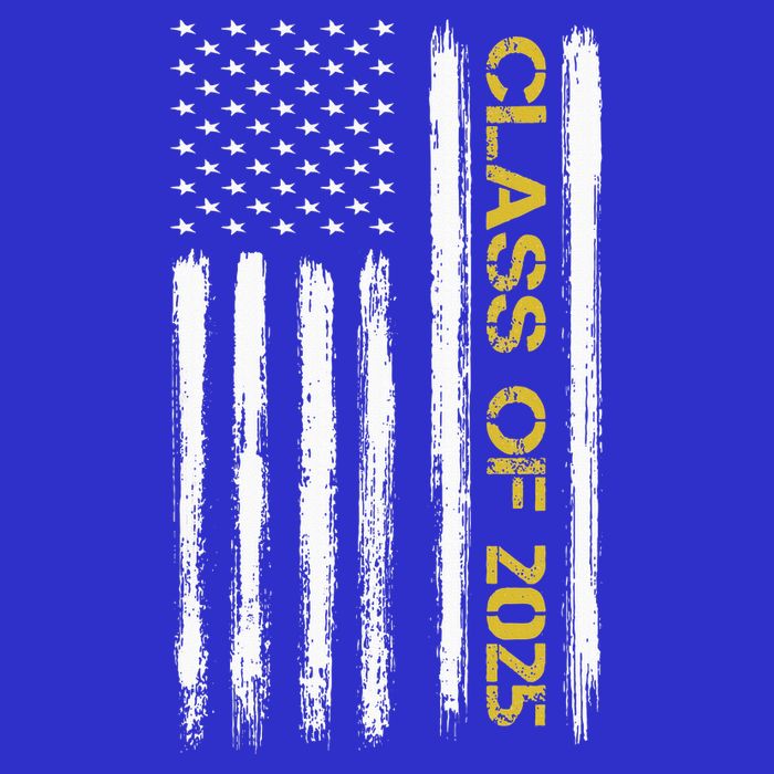 Class Of 2025 Senior Patriotic American Flag Graduation Gift 16 in Basic Backpack