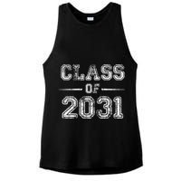 CLASS Of 2031 GROW WITH ME First Day Of School Ladies PosiCharge Tri-Blend Wicking Tank