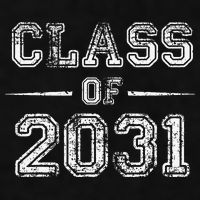 CLASS Of 2031 GROW WITH ME First Day Of School Ladies PosiCharge Tri-Blend Wicking Tank