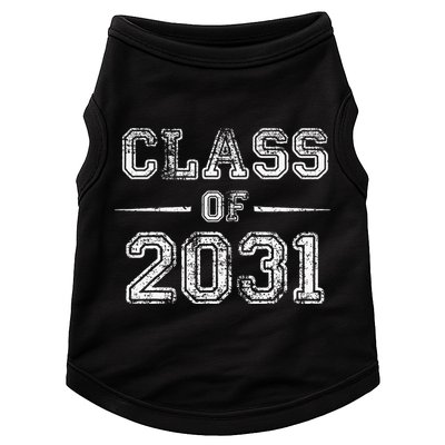 CLASS Of 2031 GROW WITH ME First Day Of School Doggie Tank