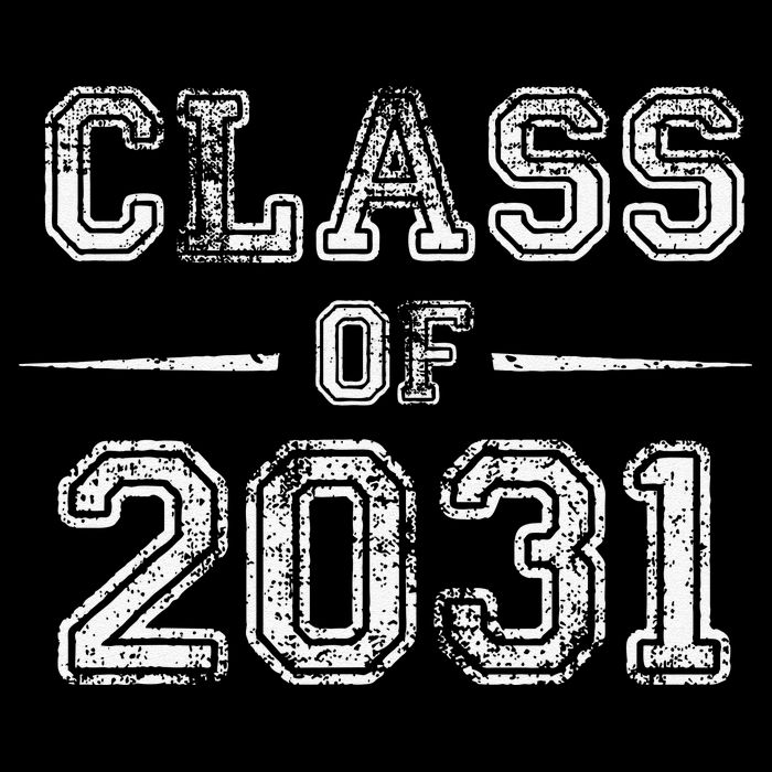 CLASS Of 2031 GROW WITH ME First Day Of School 7-Panel Snapback Hat