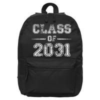 CLASS Of 2031 GROW WITH ME First Day Of School 16 in Basic Backpack