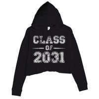 CLASS Of 2031 GROW WITH ME First Day Of School Crop Fleece Hoodie