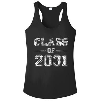 CLASS Of 2031 GROW WITH ME First Day Of School Ladies PosiCharge Competitor Racerback Tank