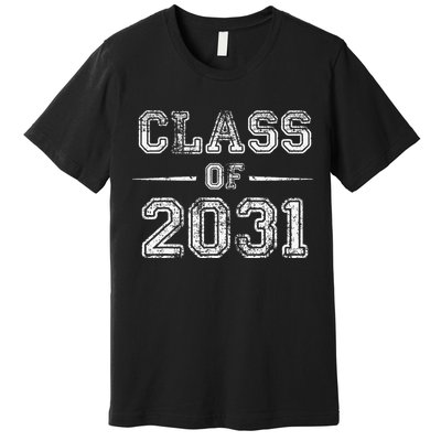 CLASS Of 2031 GROW WITH ME First Day Of School Premium T-Shirt