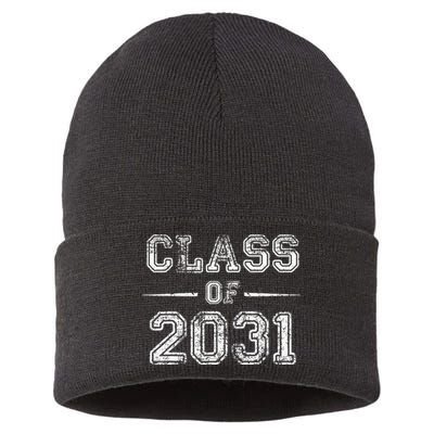 CLASS Of 2031 GROW WITH ME First Day Of School Sustainable Knit Beanie