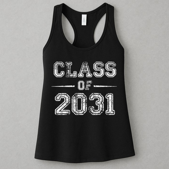 CLASS Of 2031 GROW WITH ME First Day Of School Womens Tank Top