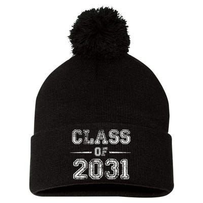 CLASS Of 2031 GROW WITH ME First Day Of School Pom Pom 12in Knit Beanie