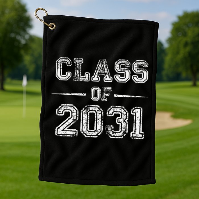 CLASS Of 2031 GROW WITH ME First Day Of School Golf Towel