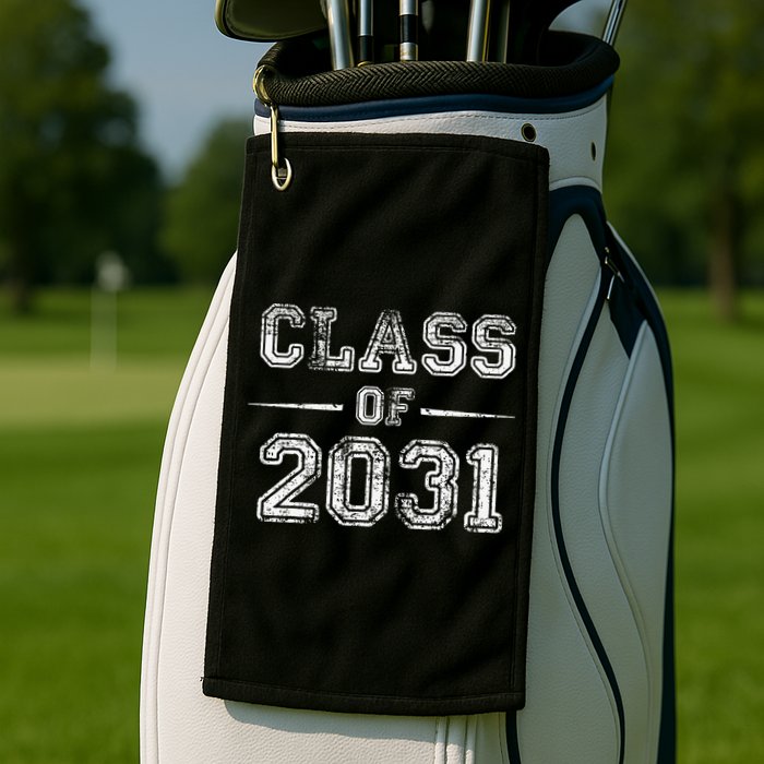 CLASS Of 2031 GROW WITH ME First Day Of School Golf Towel