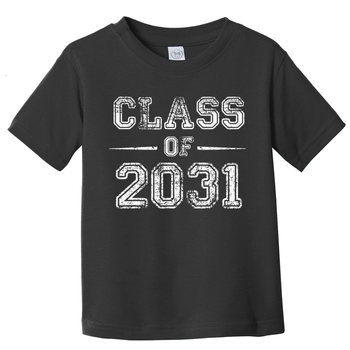 CLASS Of 2031 GROW WITH ME First Day Of School Toddler T-Shirt