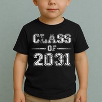 CLASS Of 2031 GROW WITH ME First Day Of School Toddler T-Shirt
