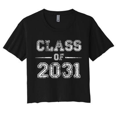 CLASS Of 2031 GROW WITH ME First Day Of School Crop Top