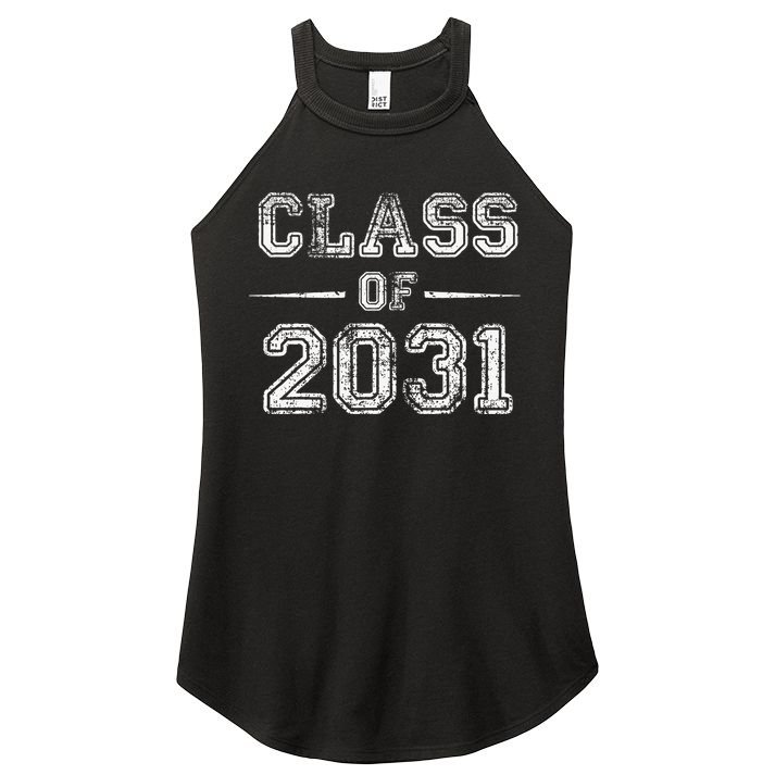 CLASS Of 2031 GROW WITH ME First Day Of School Women's Perfect Tri Rocker Tank