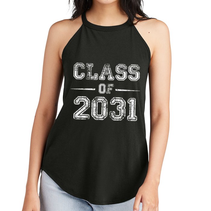 CLASS Of 2031 GROW WITH ME First Day Of School Women's Perfect Tri Rocker Tank