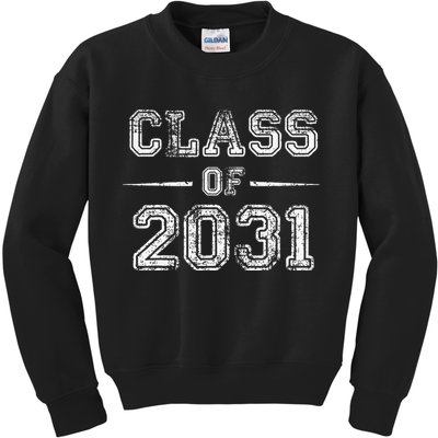 CLASS Of 2031 GROW WITH ME First Day Of School Kids Sweatshirt