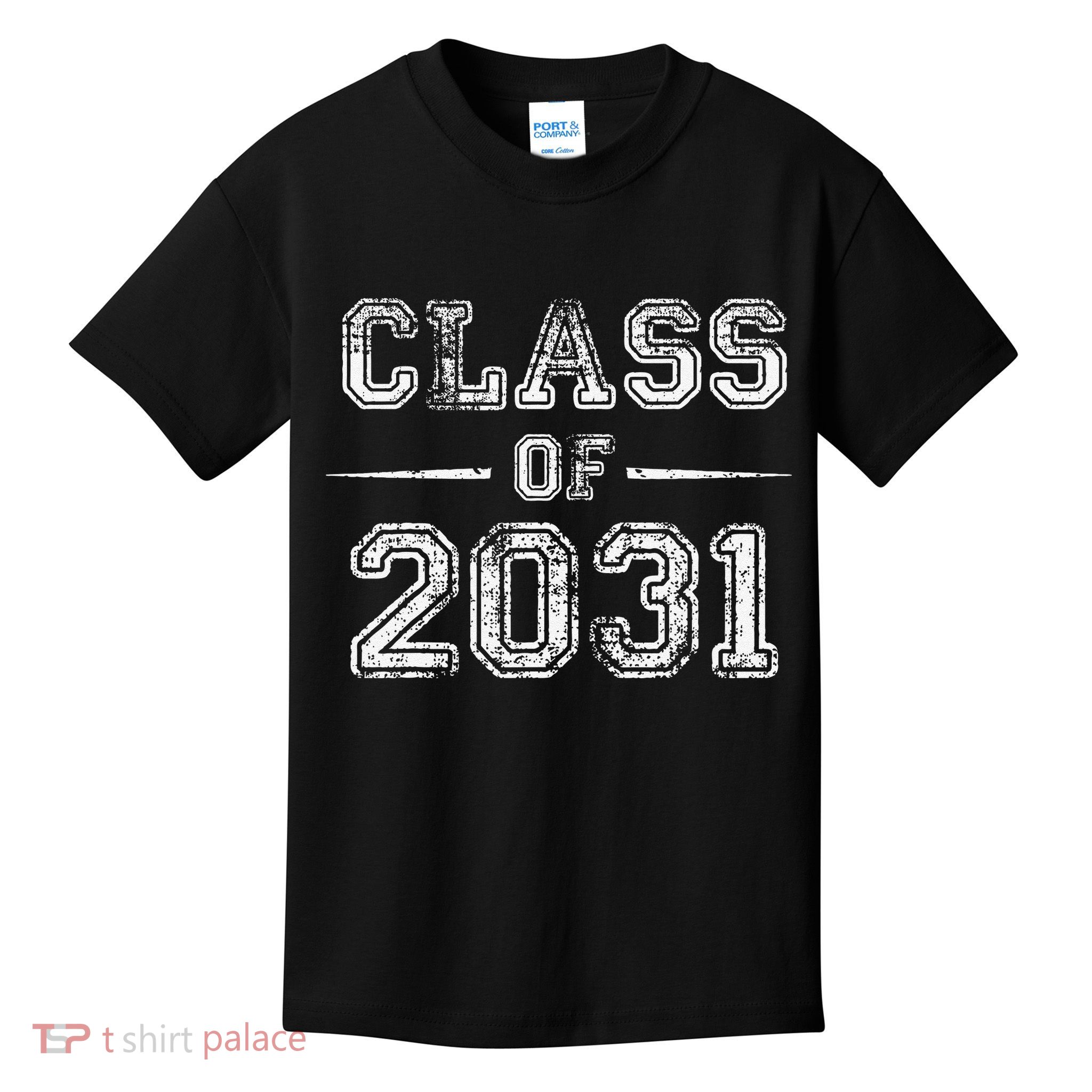 CLASS Of 2031 GROW WITH ME First Day Of School Kids T-Shirt