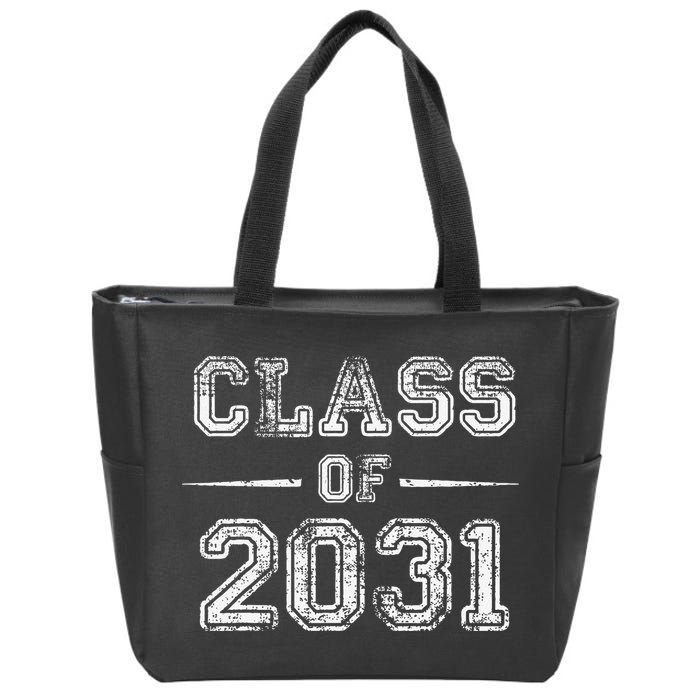 CLASS Of 2031 GROW WITH ME First Day Of School Zip Tote Bag