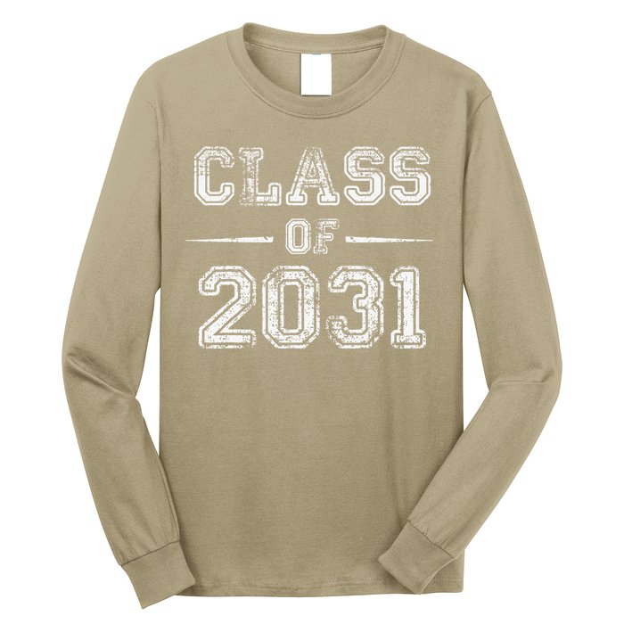 CLASS Of 2031 GROW WITH ME First Day Of School Long Sleeve Shirt
