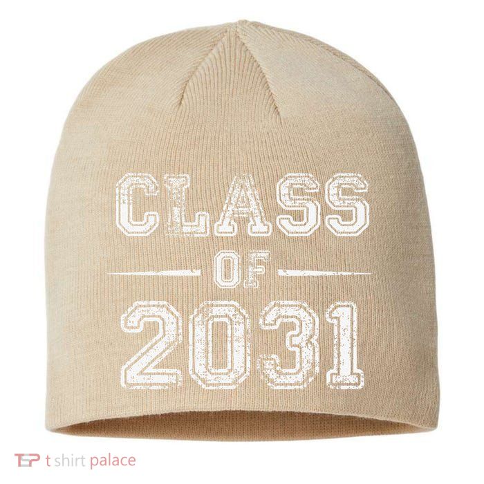 CLASS Of 2031 GROW WITH ME First Day Of School Sustainable Beanie