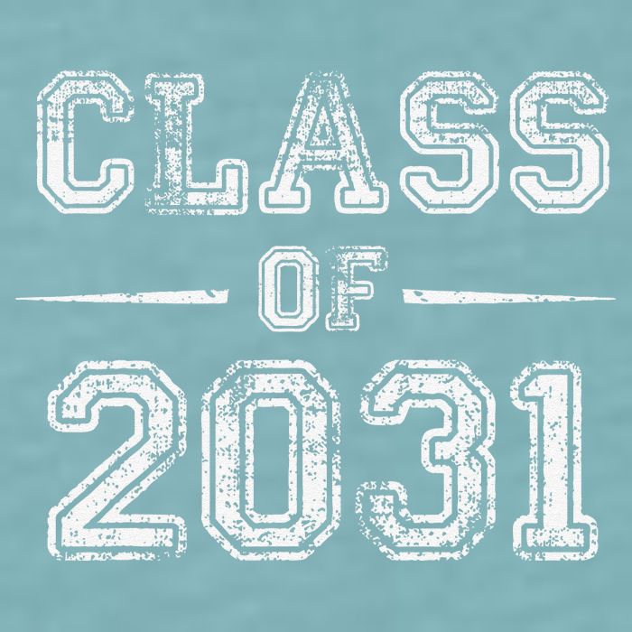 CLASS Of 2031 GROW WITH ME First Day Of School Sueded Cloud Jersey T-Shirt