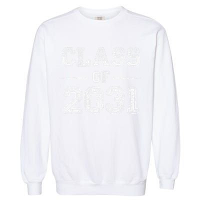 CLASS Of 2031 GROW WITH ME First Day Of School Garment-Dyed Sweatshirt