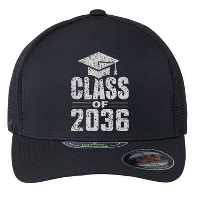 Class Of 2036 Grow With Me Vintage First Day Of School Flexfit Unipanel Trucker Cap