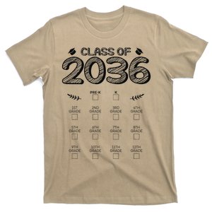 Class Of 2036 Graduation First Day Of School Grow With Me T-Shirt