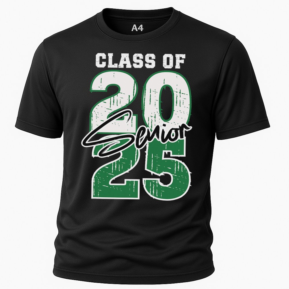 Class Of 2025 Senior Graduation 2025 Green Cooling Performance Crew T-Shirt