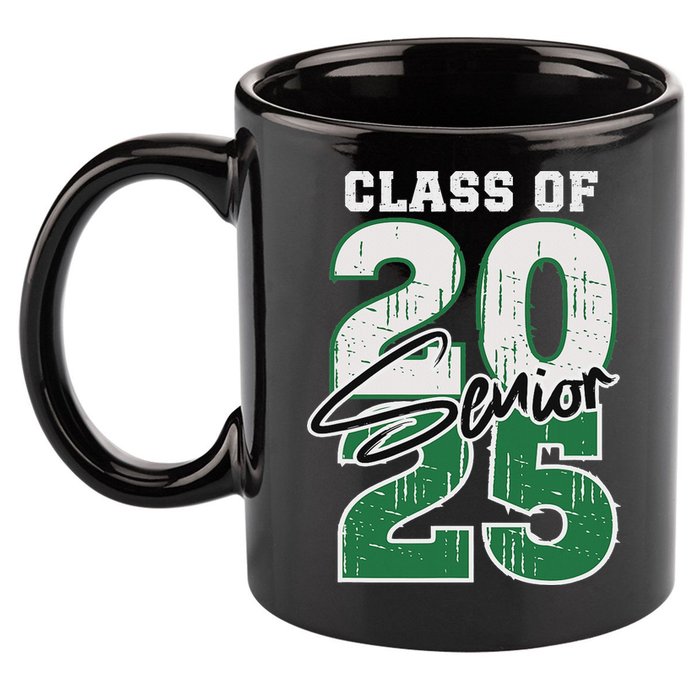 Class Of 2025 Senior Graduation 2025 Green 11oz C Handle Ceramic Mug