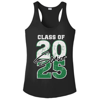 Class Of 2025 Senior Graduation 2025 Green Ladies PosiCharge Competitor Racerback Tank