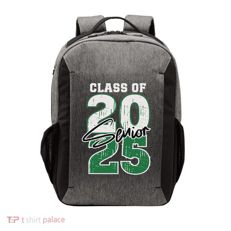 Class Of 2025 Senior Graduation 2025 Green Vector Backpack