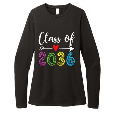 Class Of 2036 Grow With Me Prek Kindergarten Graduation Womens CVC Long Sleeve Shirt