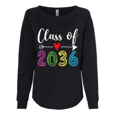 Class Of 2036 Grow With Me Prek Kindergarten Graduation Womens California Wash Sweatshirt